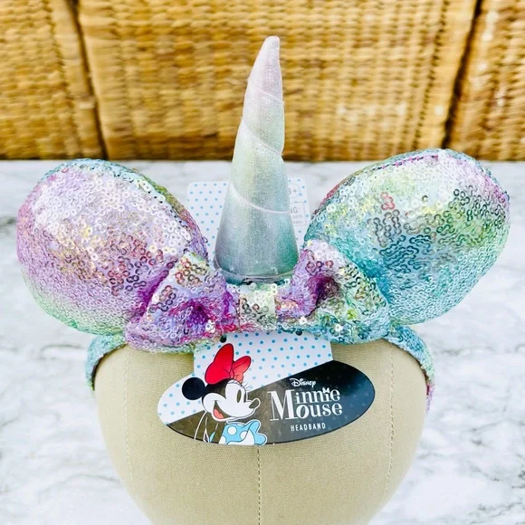 Disney | Accessories | Minnie Mouse Sequins Bow And Ear  display picture 2